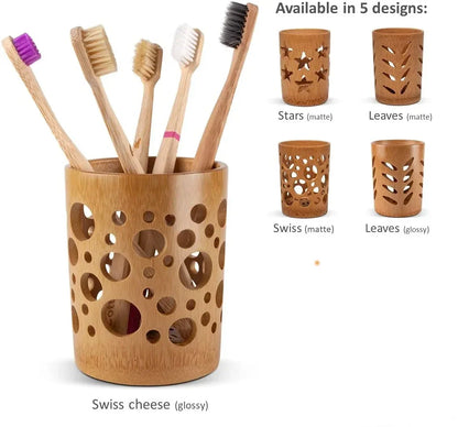 Eco-Friendly Bamboo Toothbrush Holder | Tidy & Stylish Storage