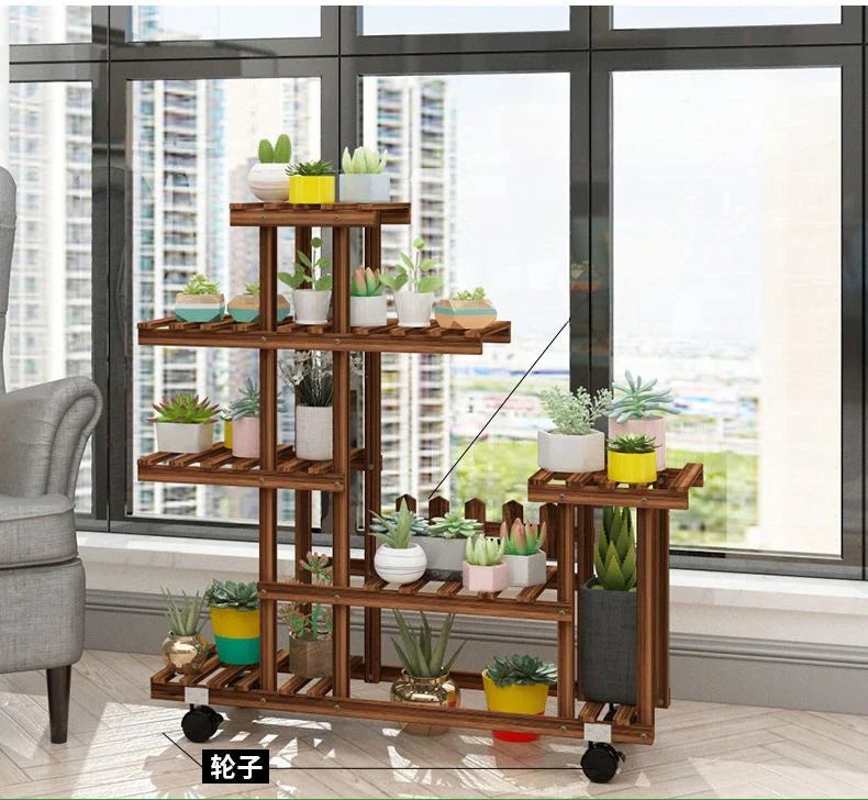 Support à fleurs de balcon multicouche - Chic et peu encombrant pour les amateurs de plantes