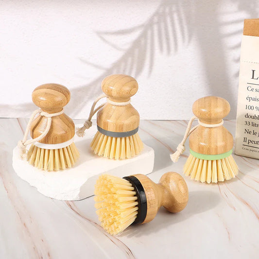 간편한 주방 관리를 위한 친환경 대나무 청소 브러시