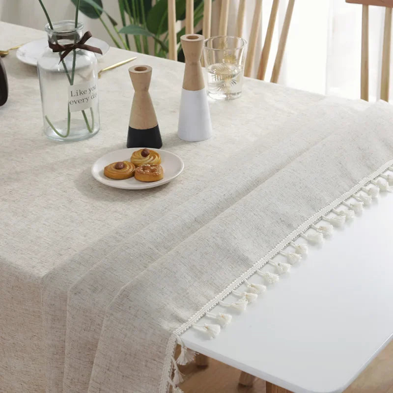 Nappe élégante en coton et lin - Parfaite pour les mariages & Les partis