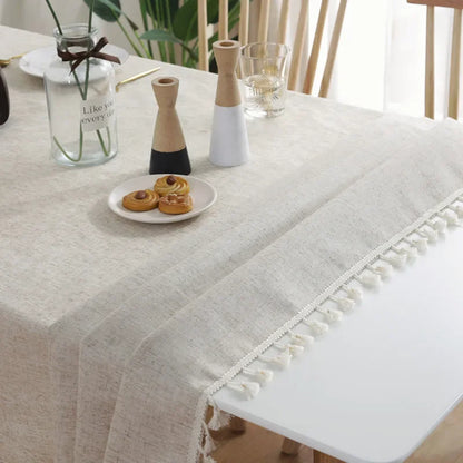 Nappe élégante en coton et lin - Parfaite pour les mariages & Les partis