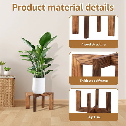 Stylish Wood Plant Stand for Elevating Indoor Greenery - Rooted Living