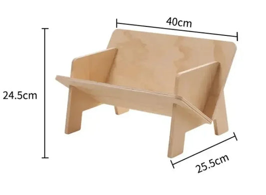 Bibliothèque pour enfants en bois irrégulier – Organisateur amusant par [nom de marque]