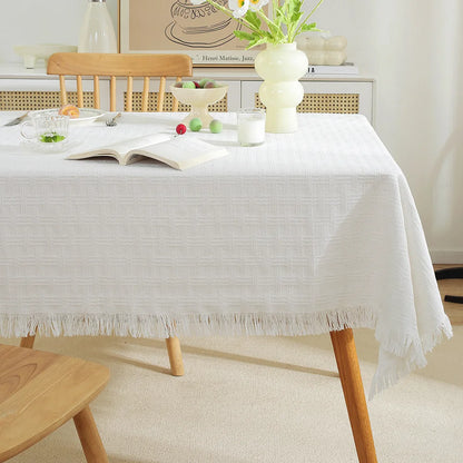 Luxury Tablecloth - Elegant French Cotton Linen for Home Decor