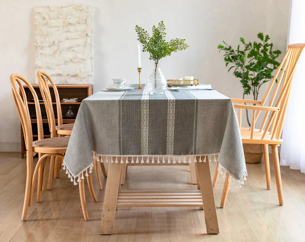 Tovaglia in cotone e lino impermeabile Battilo: stile da pranzo elevato