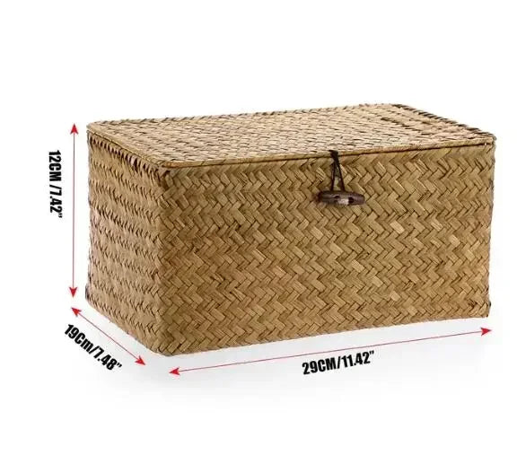 Handwoven Seagrass Storage Baskets Set - Stylish & Eco-Friendly