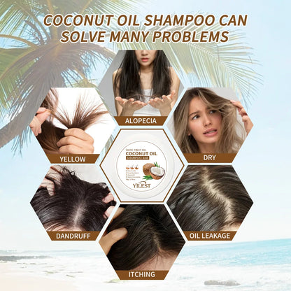Organic Coconut Oil Shampoo Bar - Nourish & Strengthen Hair