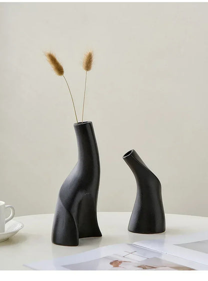 Modern Ceramic Frosted Vase - Unique Décor for Home & Office